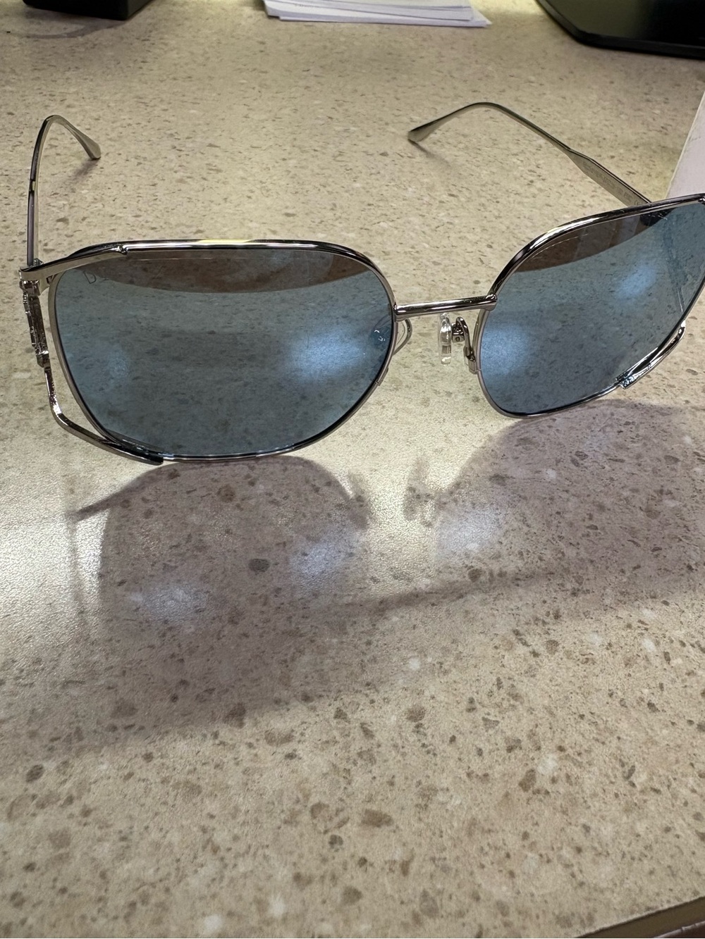 Disney Silver Frame Sunglasses with Blue Lenses